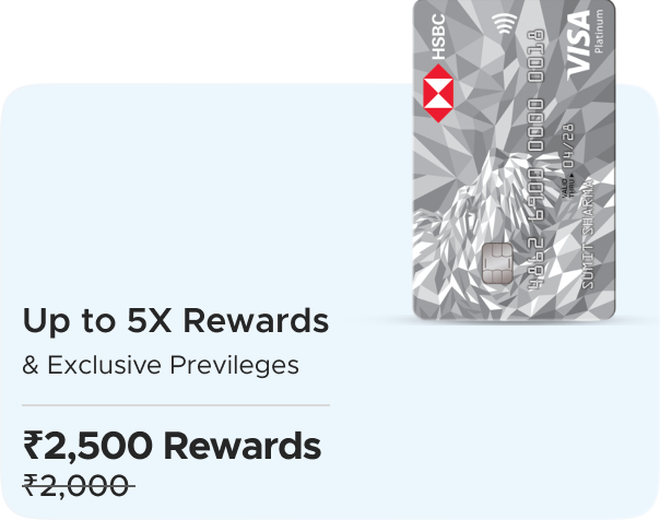HSBC Platinum Credit Card: Earn Flat Rs 2500 CashKaro Rewards on Card Disbursal